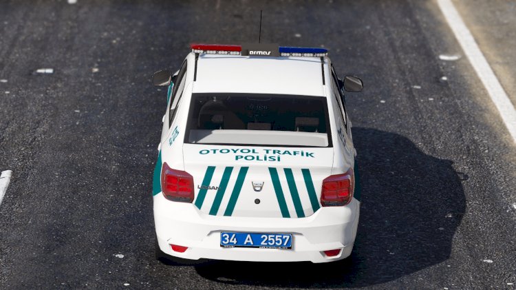 2018 Dacia Logan Otoyol Trafik Polisi Reflektif [Kaplama]