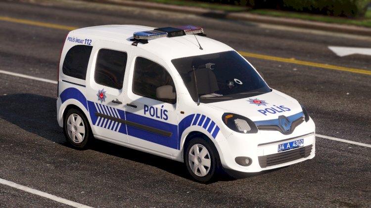 Renault Kangoo Polis Asayiş Boyali Tampon [Kaplama]