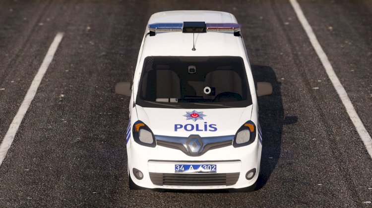 Renault Kangoo Polis Asayiş Boyali Tampon [Kaplama]