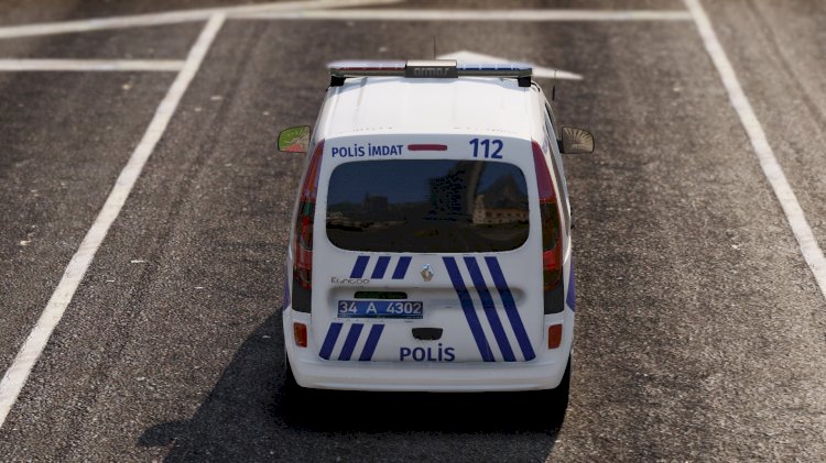 Renault Kangoo Polis Asayiş Boyali Tampon [Kaplama]
