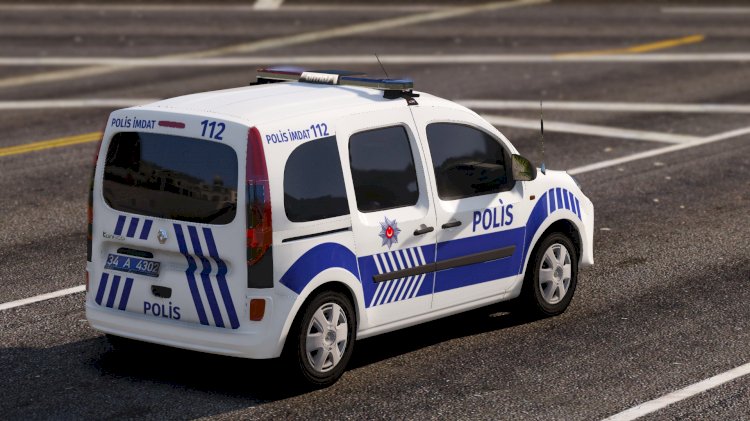 Renault Kangoo Polis Asayiş Boyali Tampon [Kaplama]