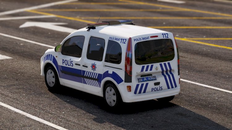 Renault Kangoo Polis Asayiş Boyali Tampon [Kaplama]