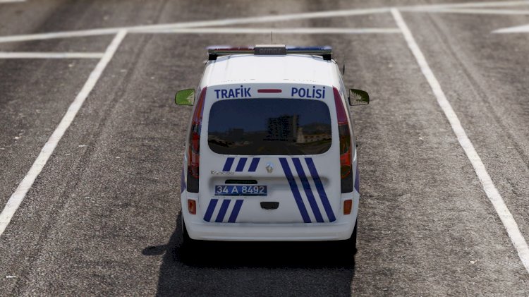 Renault Kangoo Trafik Polisi Boyali Tampon [Kaplama]