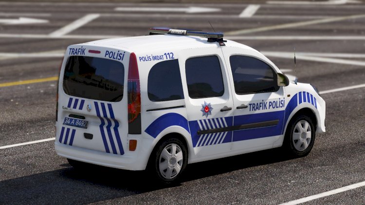 Renault Kangoo Trafik Polisi Boyali Tampon [Kaplama]
