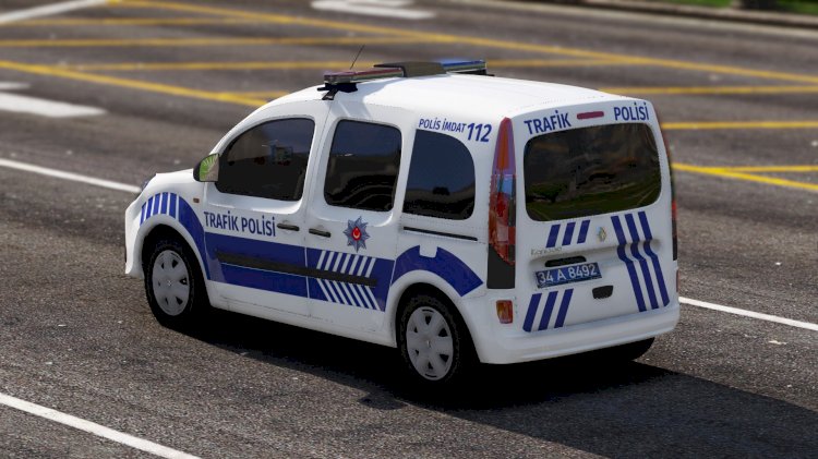 Renault Kangoo Trafik Polisi Boyali Tampon [Kaplama]