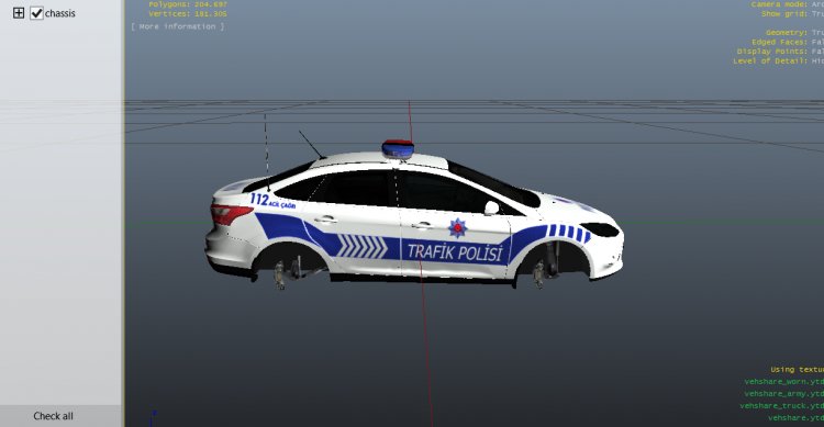 Ford Focus 2013 Trafik Polisi [KAPLAMA]