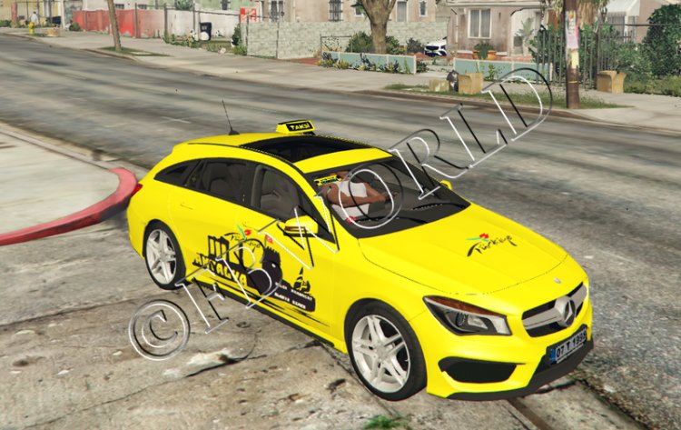 Mercedes CLA Touring - Antalya Taksi v1.1 [KAPLAMALAR]