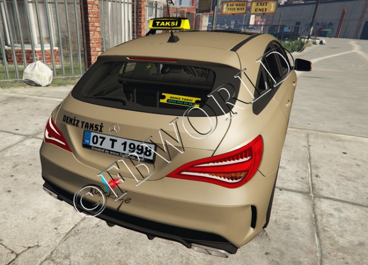 Mercedes CLA Touring - Antalya Taksi v1.1 [KAPLAMALAR]