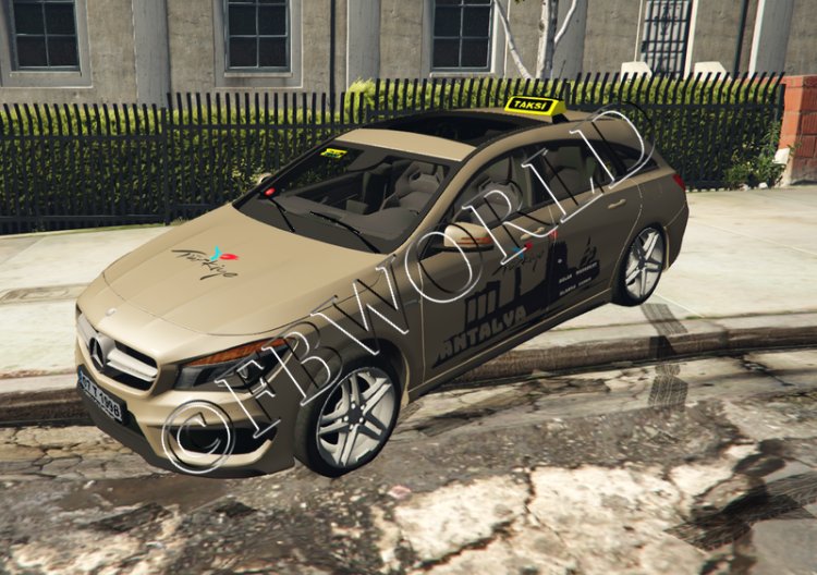 Mercedes CLA Touring - Antalya Taksi v1.1 [KAPLAMALAR]