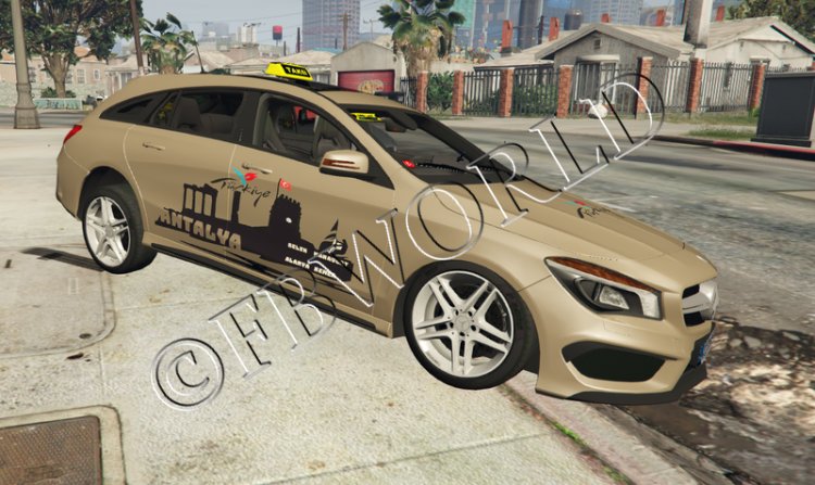 Mercedes CLA Touring - Antalya Taksi v1.1 [KAPLAMALAR]