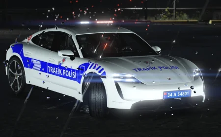 PORSCHE TAYCAN TURKISH TRAFFIC POLICE